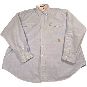 Tommy Hilfiger Men's Blue Shirt, XL